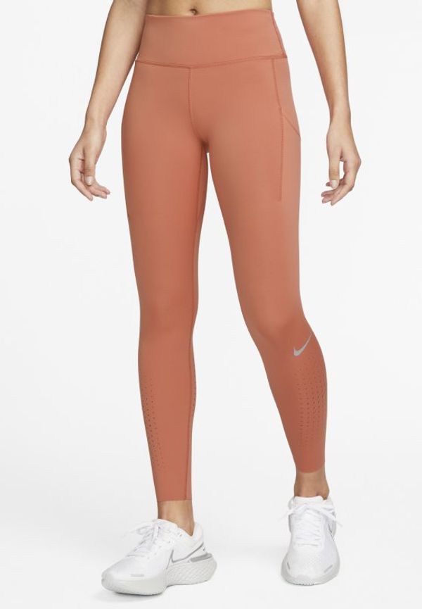 Leggings Nike Epic Luxe med medelhög linning för kvinnor - Orange