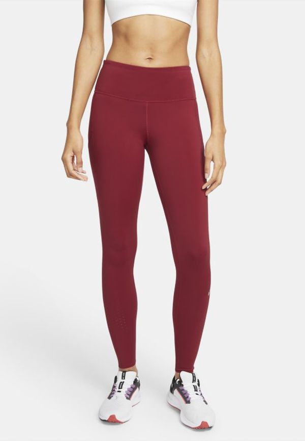 Leggings Nike Epic Luxe med medelhög linning för kvinnor - Röd