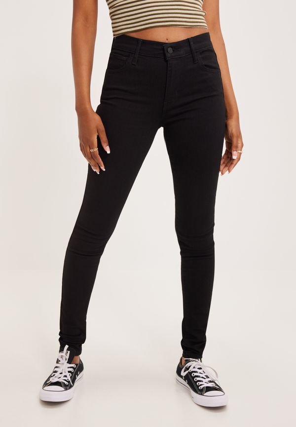 Levi's - Skinny - 720 Hirise Super Skinny Black - Jeans - Skinny jeans