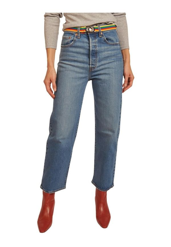 Levi's - Straight - Blå - Dam - Storlek: W24,W29