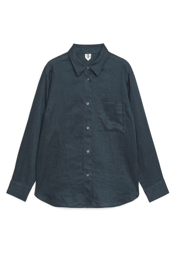 Lightweight Linen Shirt - Blue