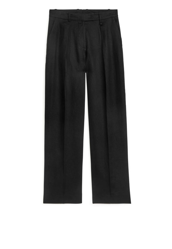 Linen Trousers - Black