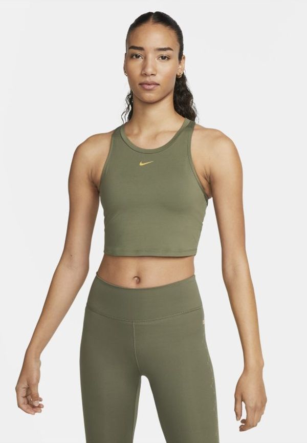 Linne med smal passform Nike Dri-FIT One Luxe för kvinnor - Grön