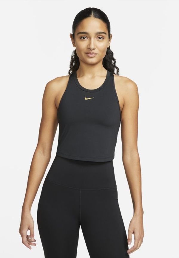Linne med smal passform Nike Dri-FIT One Luxe för kvinnor - Svart