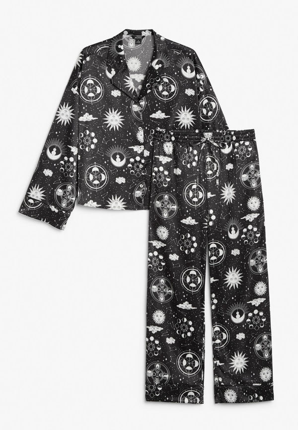 Long sleeved pyjama set - Black