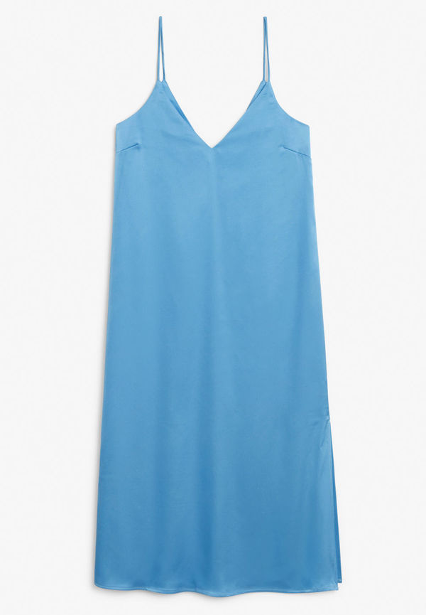 Long slip dress - Blue