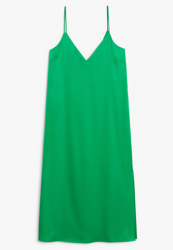 Long slip dress - Green