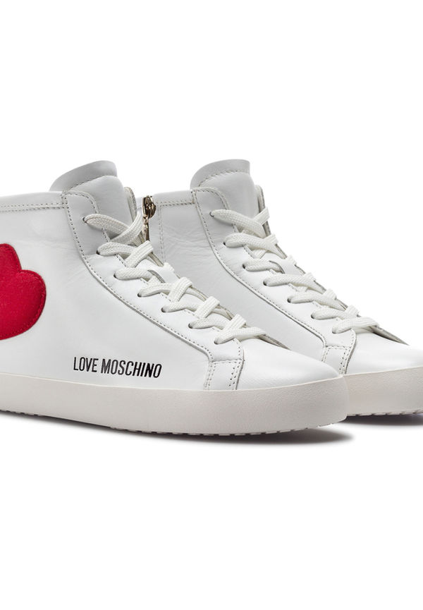 Love Moschino - Sneakers - Vit - Dam - Storlek: 38 Eu,39 Eu,37 Eu,36 Eu,41 Eu,40 EU