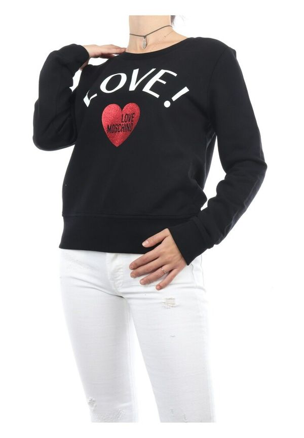 Love Moschino - Stickade tröjor & koftor - Svart - Dam - Storlek: Xs,S,M