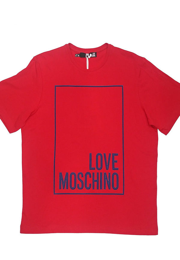 Love Moschino - T-shirts - Röd - Dam - Storlek: Xs,2Xs