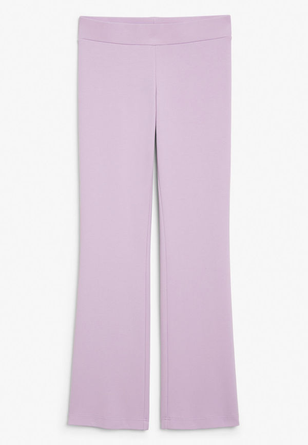 Low waist flared trousers - Purple