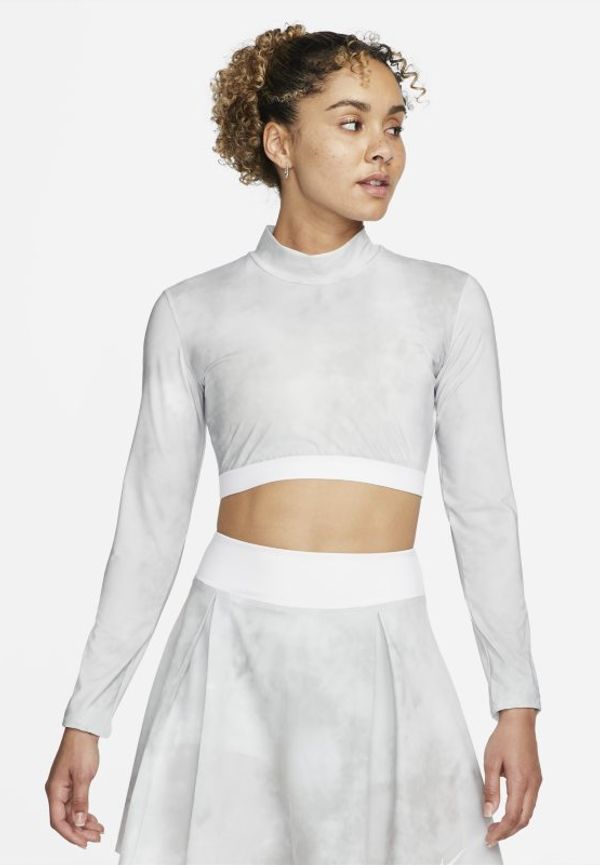Långärmad golftröja Nike Dri-FIT UV Ace för kvinnor - Vit