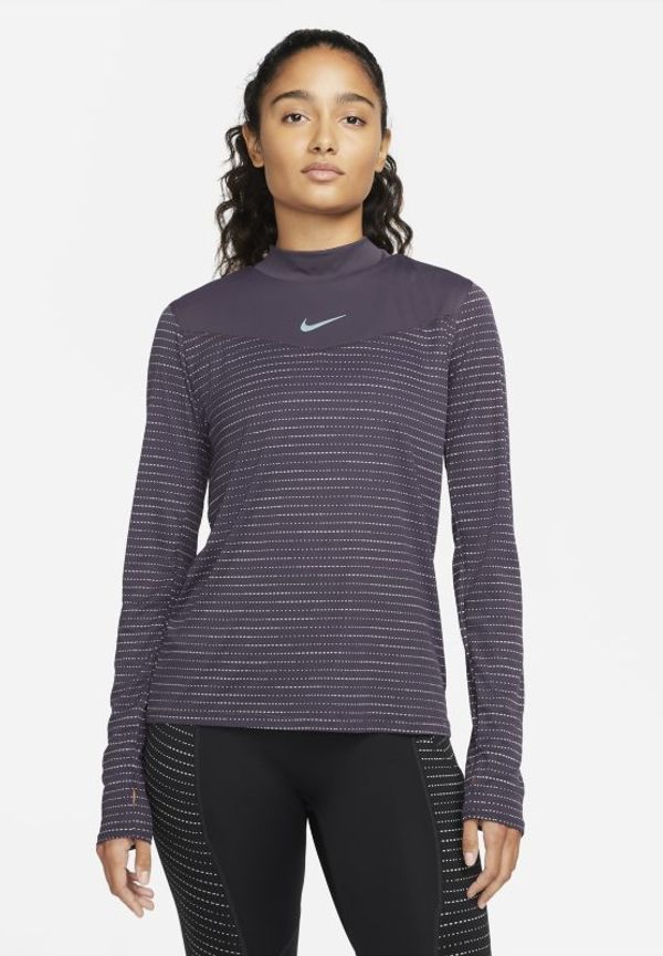 Långärmad löpartröja Nike Dri-FIT Run Division för kvinnor - Lila