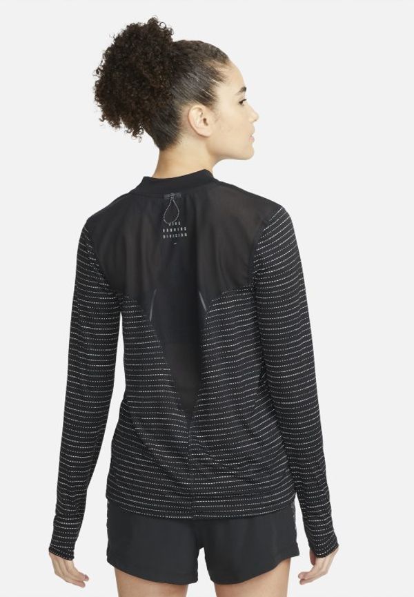 Långärmad löpartröja Nike Dri-FIT Run Division för kvinnor - Svart