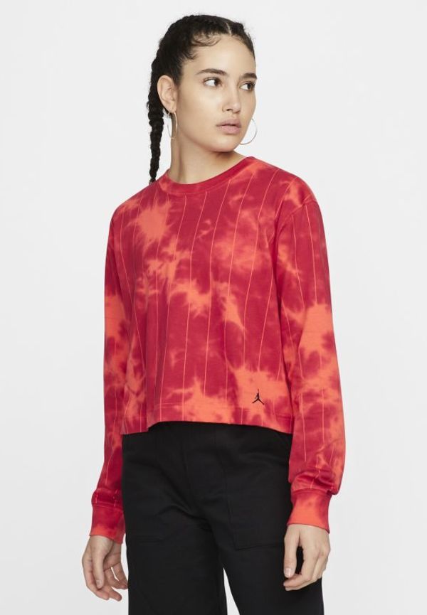 Långärmad t-shirt med grafik Jordan (Her)itage för kvinnor - Röd