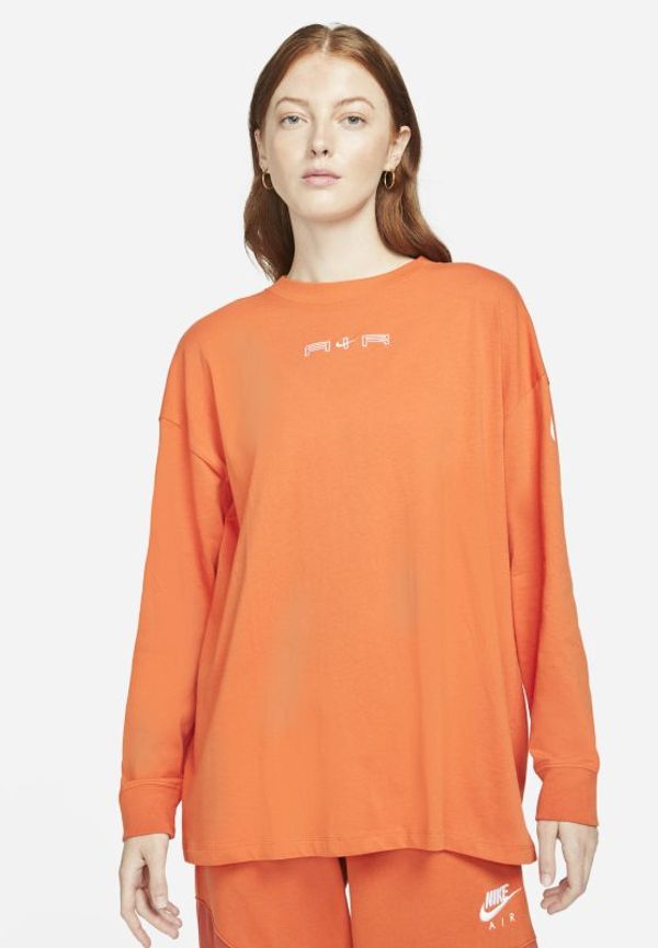 Långärmad topp Nike Air för kvinnor - Orange