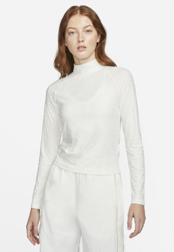Långärmad tröja med ståkrage Nike Sportswear Icon Clash för kvinnor - Grå