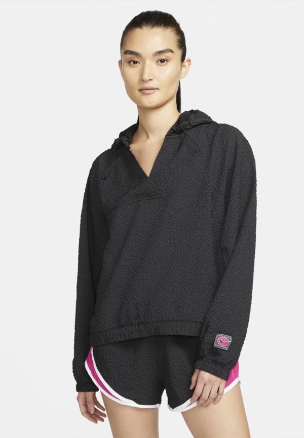 Löparjacka i pullovermodell i vävt material Nike Icon Clash för kvinnor - Svart