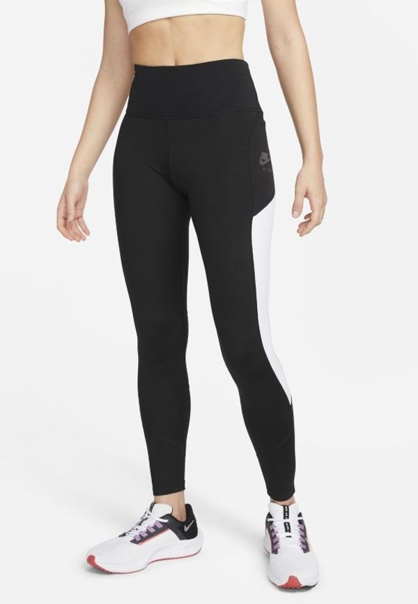 Löparleggings i 7/8-längd med hög midja och ficka Nike Air Dri-FIT för kvinnor - Svart