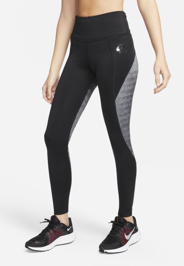 Löparleggings med fickor Nike Air Dri-FIT Fast för kvinnor - Svart