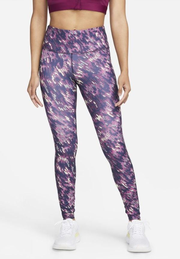 Löparleggings Nike Dri-FIT Fast med mellanhög midja och ficka för kvinnor - Rosa