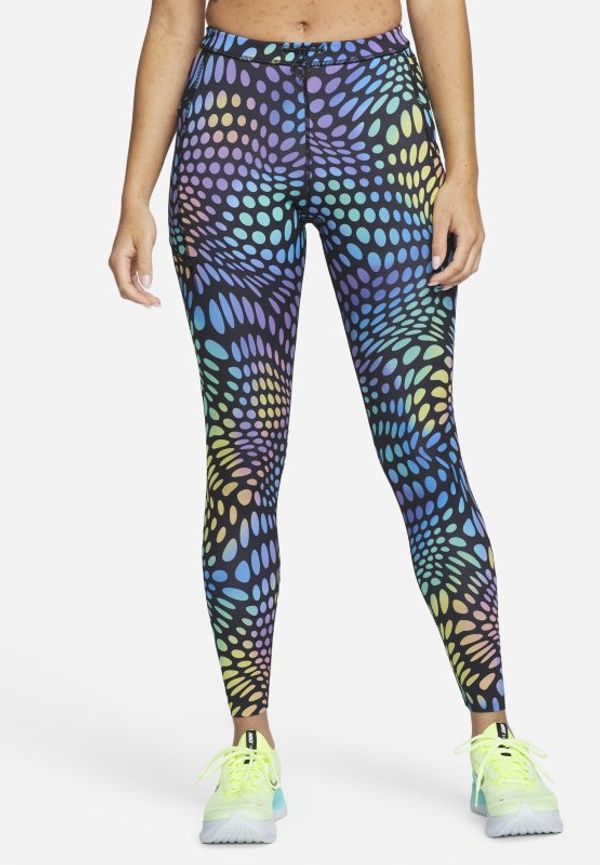 Löparleggings Nike Dri-FIT Run Division med mellanhög midja för kvinnor - Svart