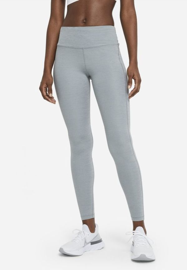 Löparleggings Nike Epic Fast med medelhög midja och ficka för kvinnor - Grå