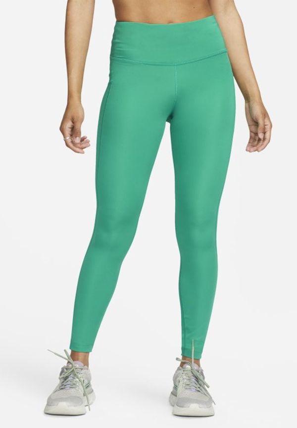Löparleggings Nike Epic Fast med medelhög midja och ficka för kvinnor - Grön