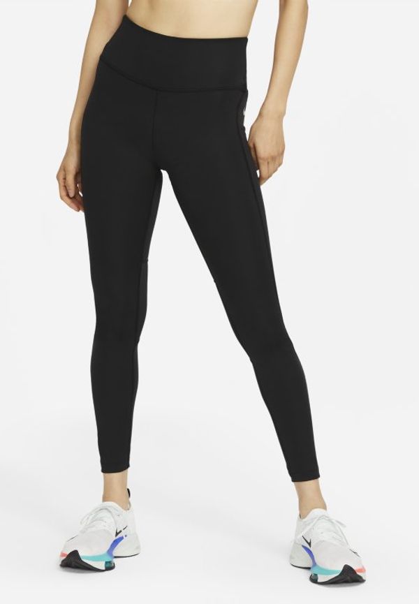 Löparleggings Nike Epic Fast med medelhög midja och ficka för kvinnor - Svart