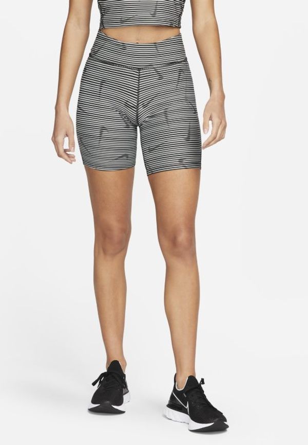 Löparshorts Nike Dri-FIT med medelhög midja för kvinnor - Svart