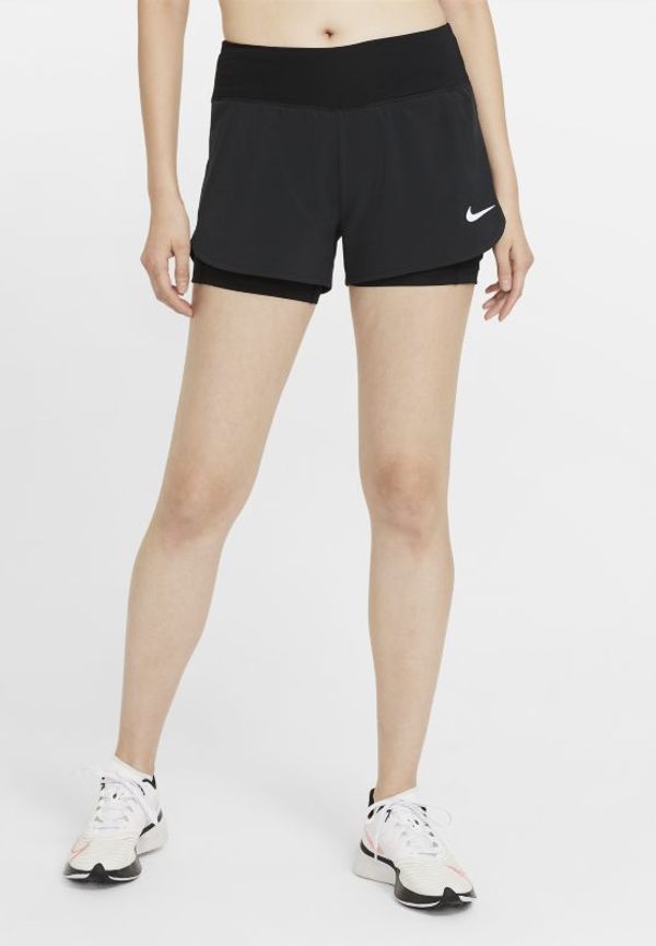 Löparshorts Nike Eclipse 2-i-1 för kvinnor - Svart