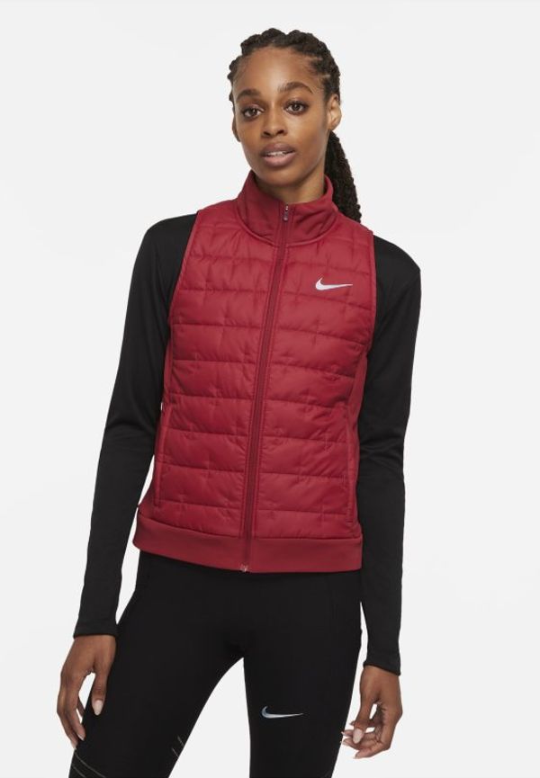 Löparväst Nike Therma-FIT med syntetfoder för kvinnor - Röd