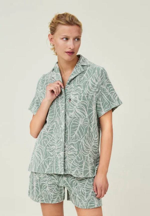 Marina Organic Cotton Terry Short Sleeve Shirt