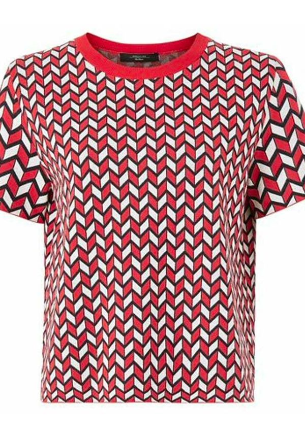 Max Mara Weekend - T-shirts - Röd - Dam - Storlek: Xs,S