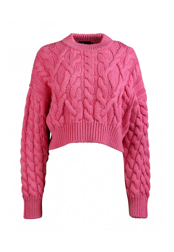 Moncler - Stickade tröjor & koftor - Rosa - Dam - Storlek: Xs,L,S