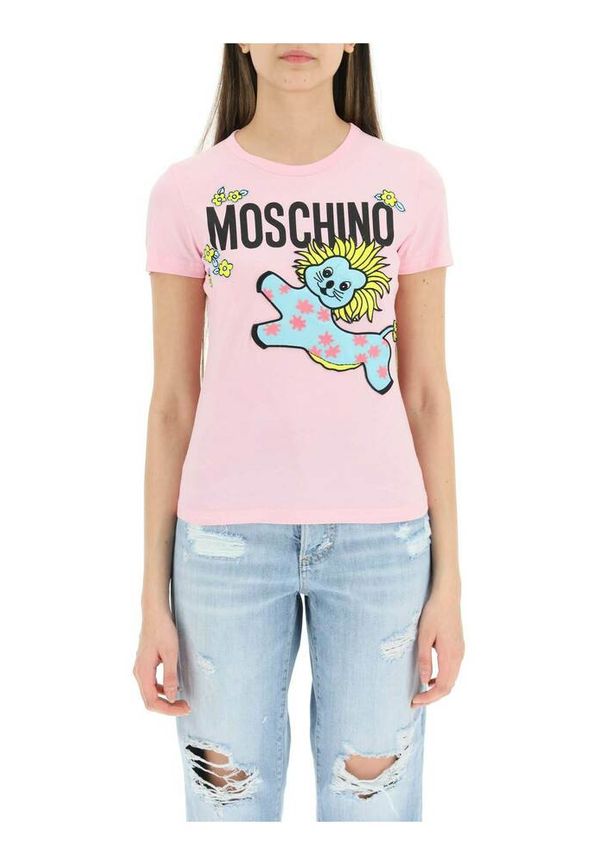 Moschino - T-shirts - Rosa - Dam - Storlek: Xs,S,M