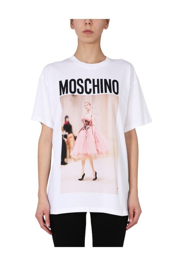 Moschino - T-shirts - Vit - Dam - Storlek: 3XS