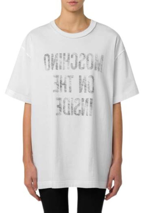 Moschino - T-shirts - Vit - Dam - Storlek: XS