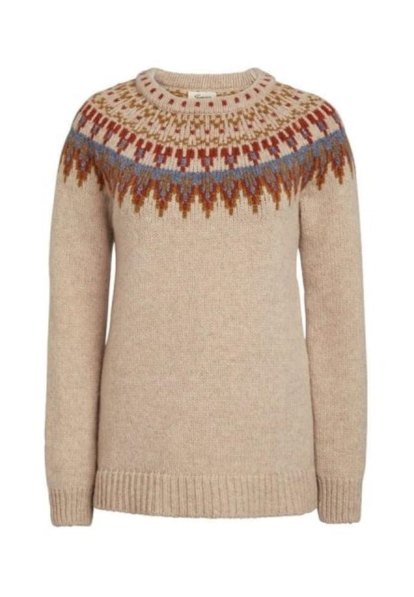 Mönserstickad Jumper - Veda Rust