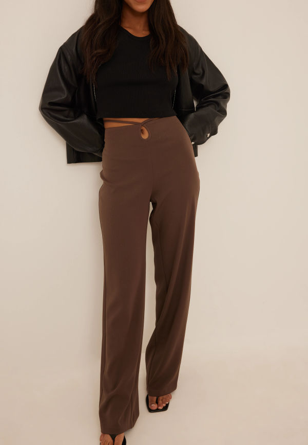 NA-KD Trend Kostymbyxor - Brown