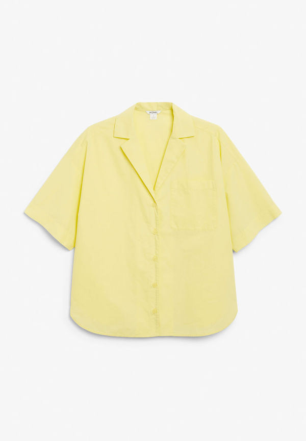 Notched collar shirt - Yellow