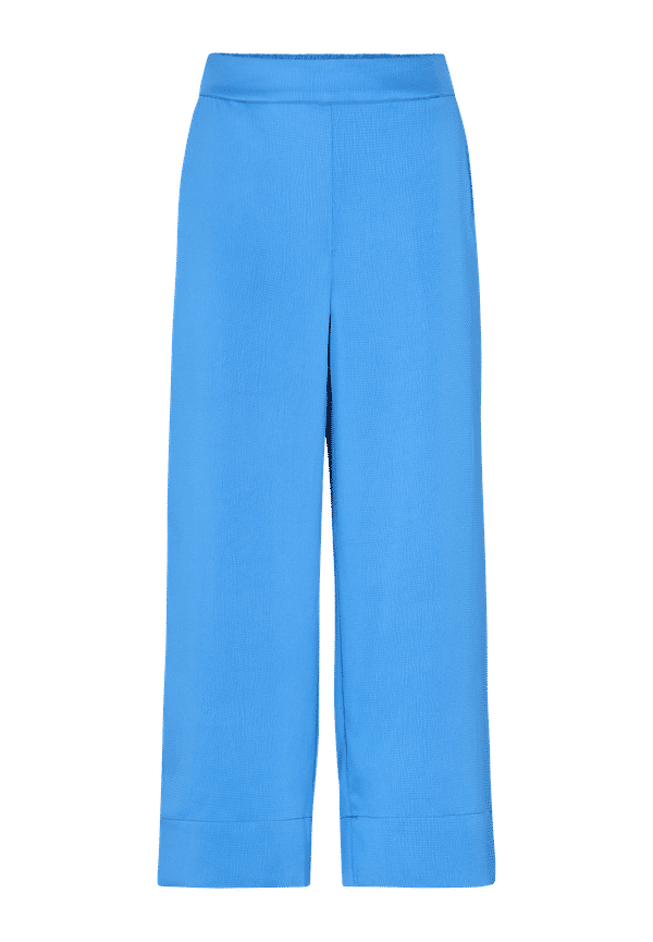Object - Byxor objAdalina HW Crop Pants A SS Fair - Blå
