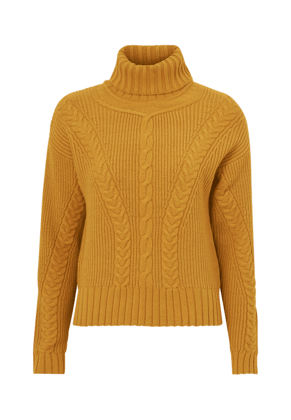Object - Tröja objGreene L/S Knit Pu - Gul