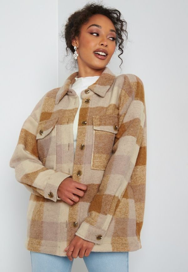 Object Collectors Item Trine Big Shirt Dijon Detail:Check 38