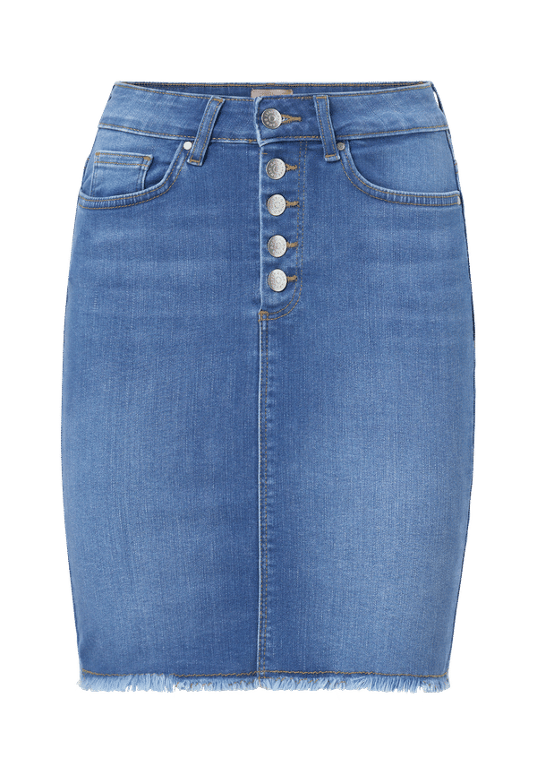 Only - Jeanskjol onlBlush Life HW Btn Skirt Tai - Blå