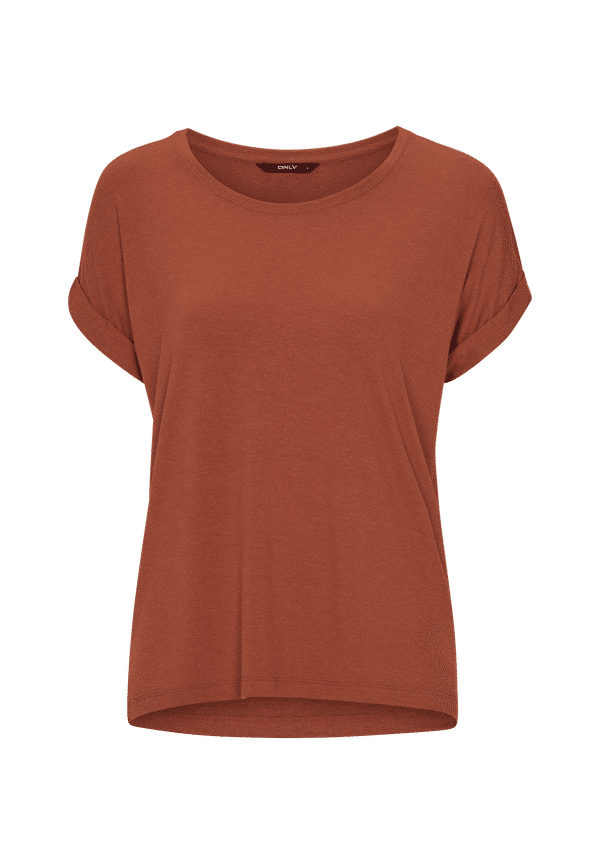 Only - Topp onlMoster S/S O-neck Top - Röd