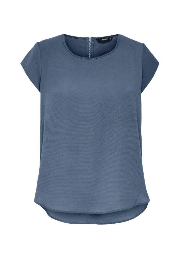 Only - Topp onlVic S/S Solid Top - Blå