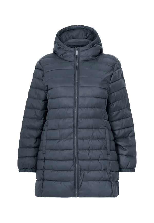 Only Carmakoma - Jacka carTahoe Quilted Hood Coat Otw - Blå