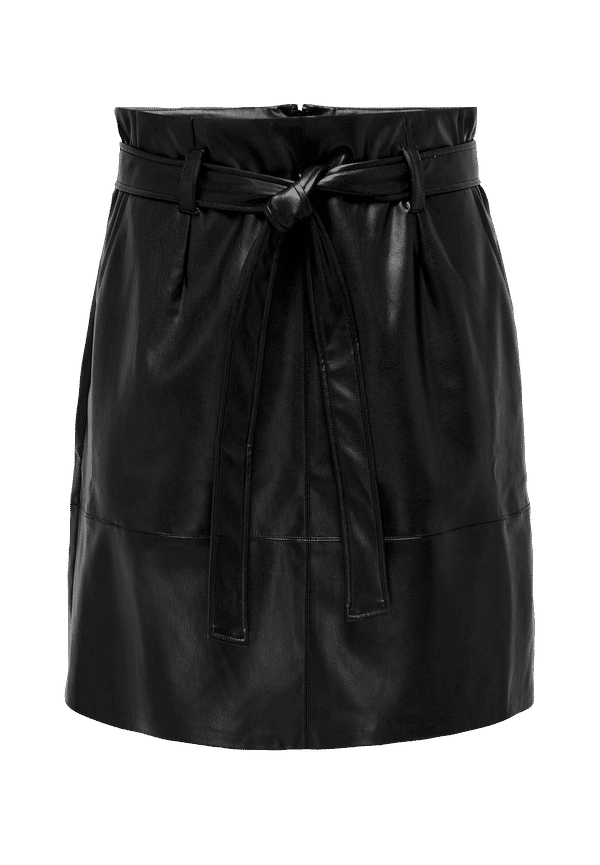 Only Carmakoma - Kjol carSara Faux Leather Skirt - Svart