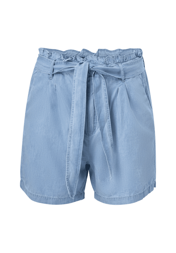 Only Carmakoma - Shorts carLea Life HW PB Belt Dnm Shorts - Blå